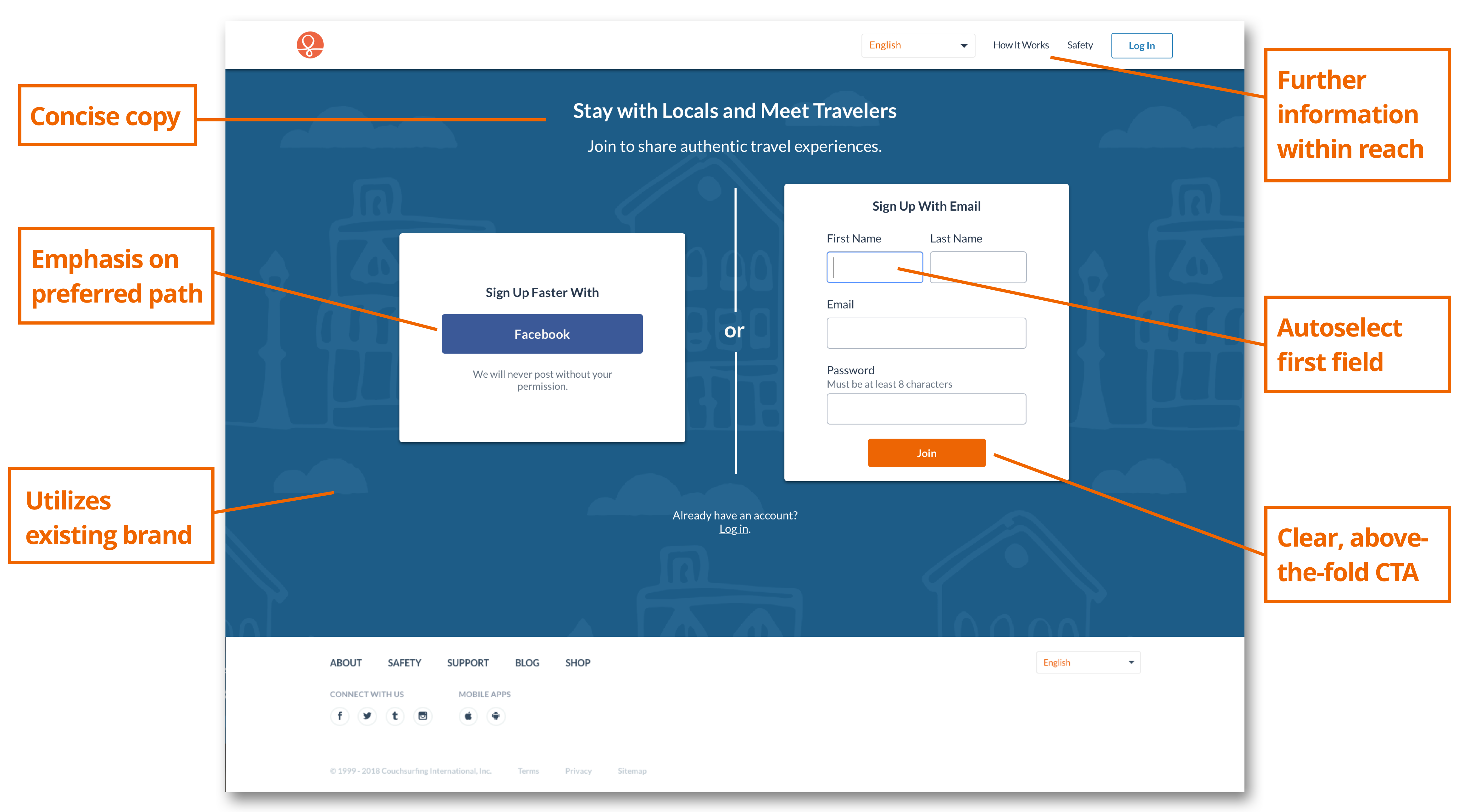 the final design for the CS home page